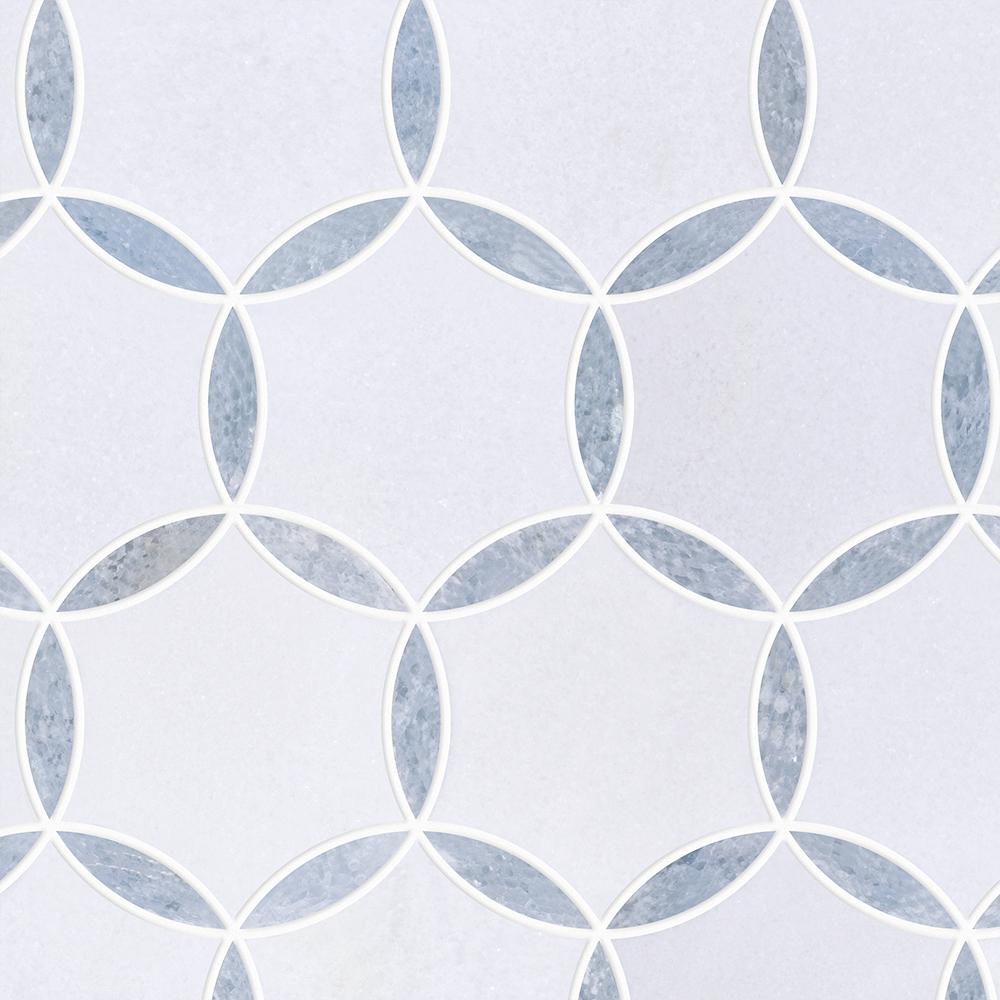 希臘白+阿根廷蘭楊式藍花